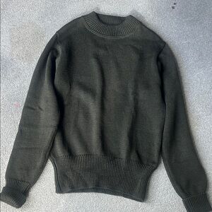 Men's Dark Green Crewneck Sweater